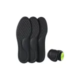 [2 Pack Green Sole with Black]Moisture-Wicking Odor-Resistant-Soft Sole Comfortable