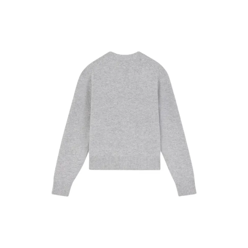 Maison Kitsune Bold Fox Head Embroidered Knit Cardigan-1