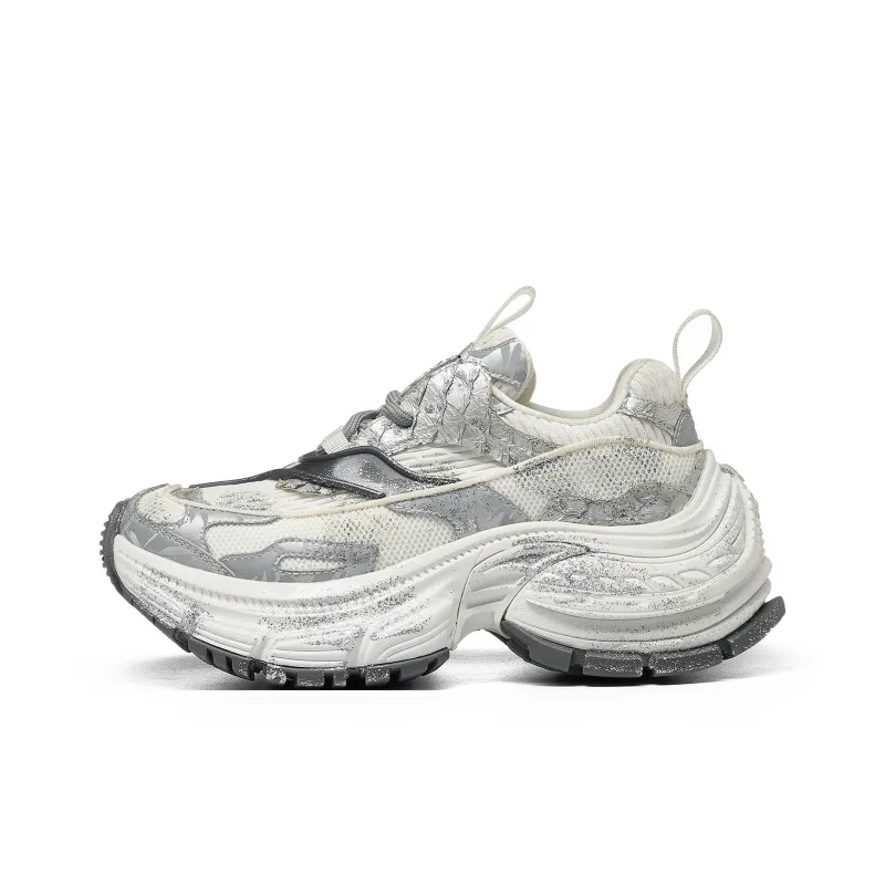 LEECAT STUDIO Anti Slip Wear Resistant Breathable Lightweight Height Increasing Low Top Chunky Sneakers Women's-7