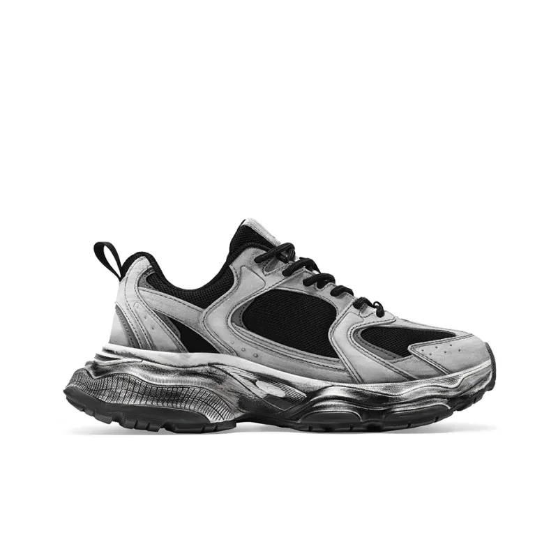 GONGLANGSHIJIA Slip Resistant Low Top Chunky Sneakers Men's-1