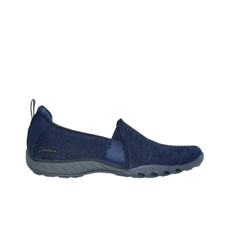 Skechers Breathe-Easy Anti-Slip Wear-Resistant Low-Top Casual Shoes Women's Blue-1
