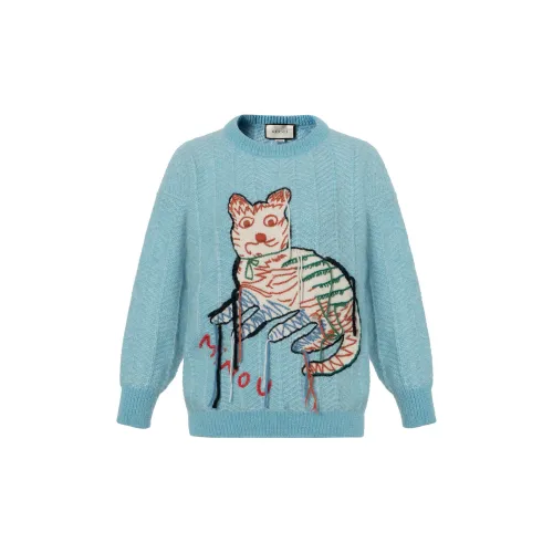 GUCCI Sweaters Women's Light Blue