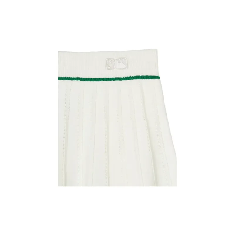 MLB New York Yankees Casual Short Skirts Women's Cream White-2