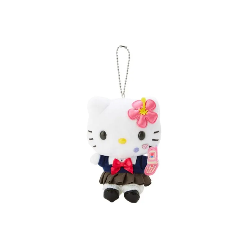 Sanrio Hello Kitty Heisei High School Dolls Plush Pendant 13.9cm Height-0