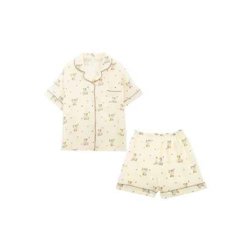 Sleeping Beauty Pajama Set Women's White
