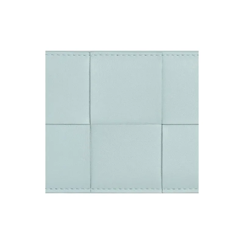 Bottega Veneta Sheepskin Card Holder Women's Washed Cyan-2
