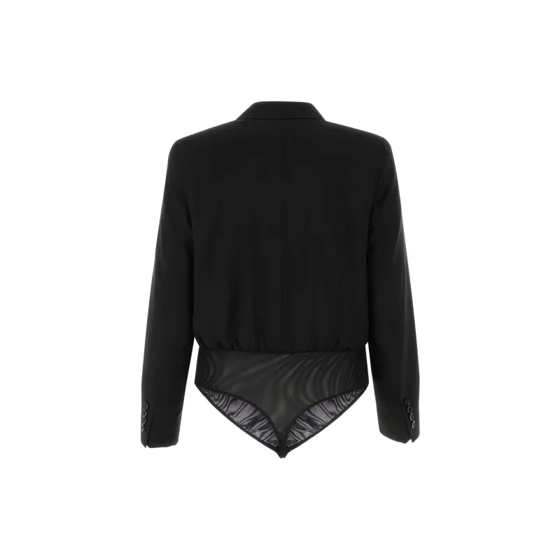 MaxMara Layered Jacket Detailed Bodysuit-1