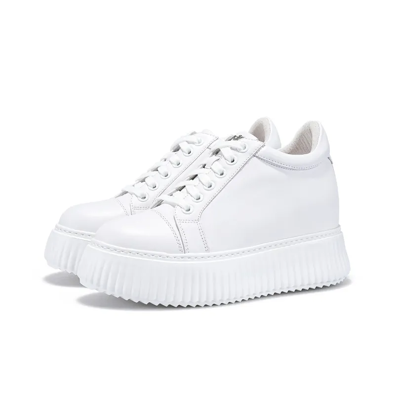 IiJin Slip-Resistant Height Increasing Low-Top Skateboard Shoes Women's-2