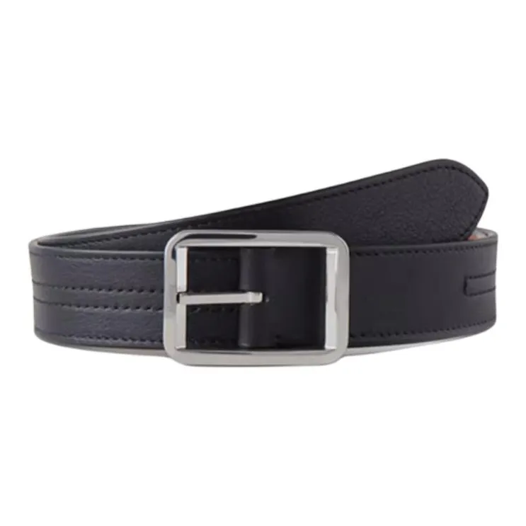 Mulberry Calfskin Leather Belts Unisex Brown Width: 3CM-1