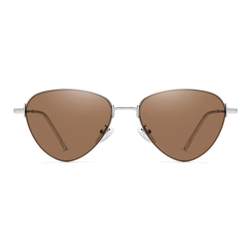 LUNAR Metal Irregular Shape Sunglasses Unisex-3