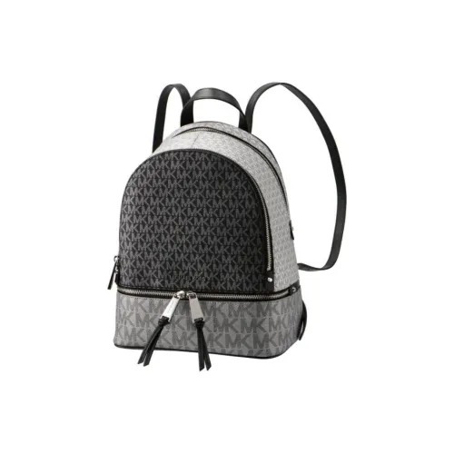 MICHAEL KORS Coated Canvas Backpack Regular Unisex Black