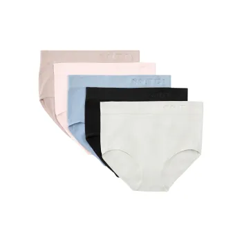 NAUTICA Ribbed Seamless Brief Underpants Women's 5 Pack