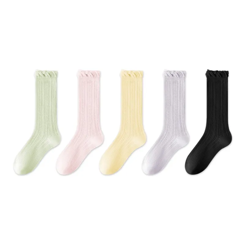 MIIOW Knee High Socks Women's 5 Pack-15