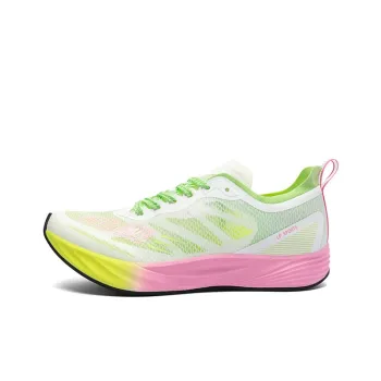 LPMX Wear-Resistant Slip-Resistant Low-Top Full-Length Carbon Plate Training Running Shoes Unisex Green Pink