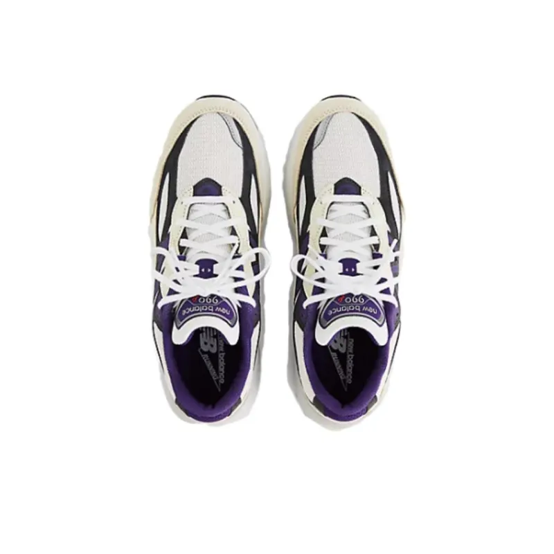 New Balance 990v6 MiUSA Teddy Santis White Black Plum-3