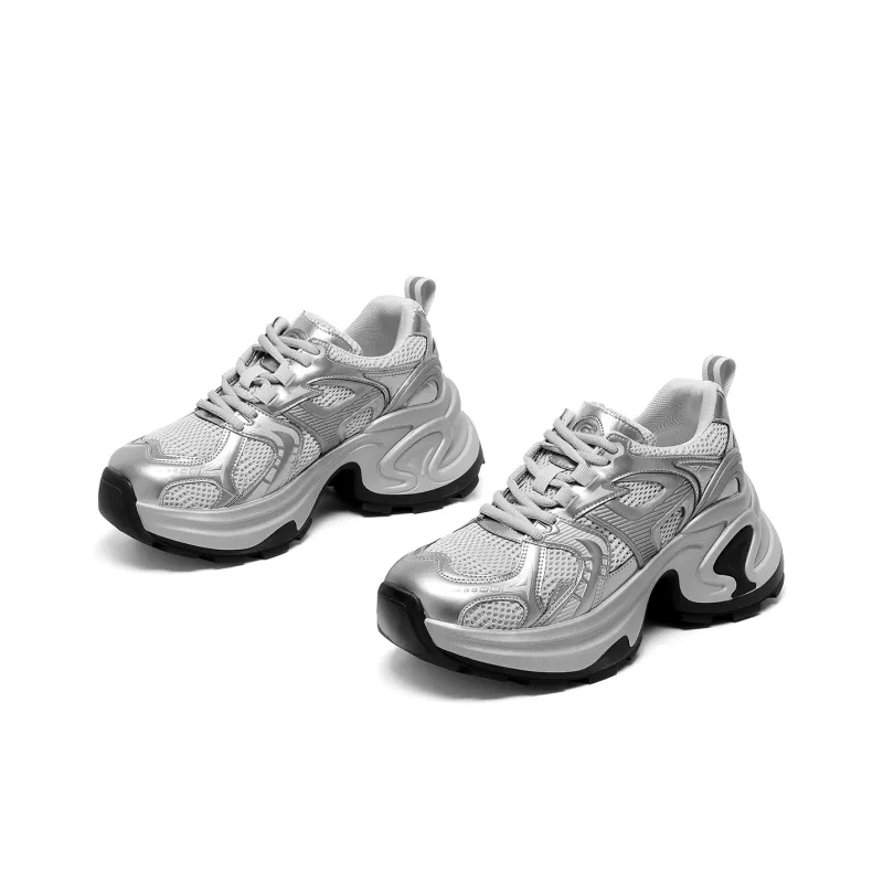 C°BANNER Low Top Chunky Sneakers Women's Gunmetal-2