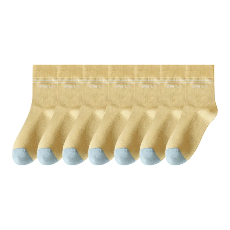 Lan Miao Mid Calf Socks Women's 7 Pack-12