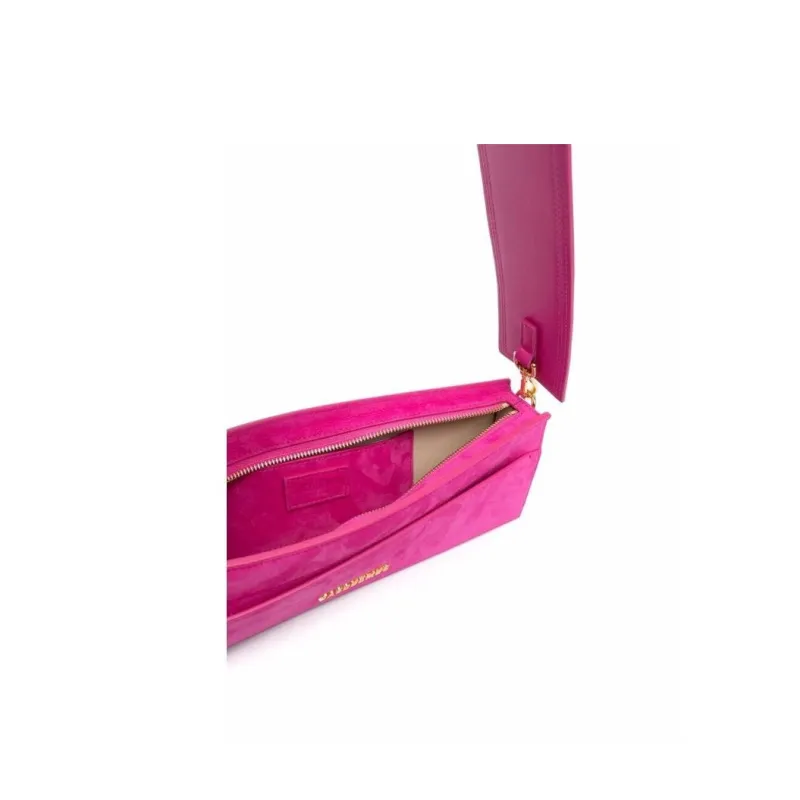 Jacquemus Suede Shoulder Bag Women's Pink-4