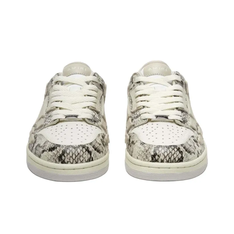 AMIRI Skel Top Low Low Top Skateboard Shoes Men's White Gray-3