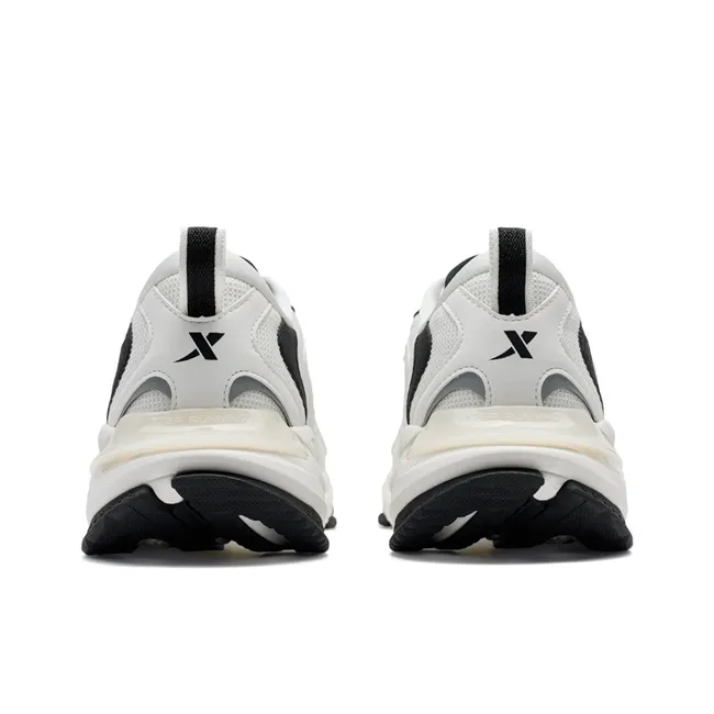 XTEP Cushioned Wear Resistant Coverage Low Top Training Running Shoes Men's Canvas White/Black-5