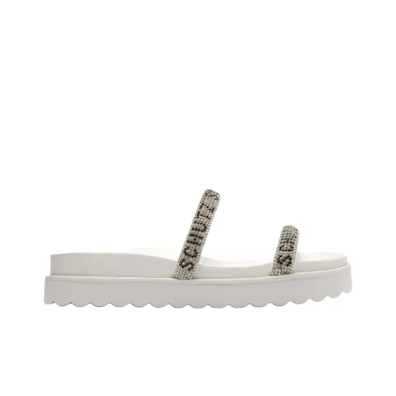 Schutz Slide Slippers 4.3cm Women's White-1