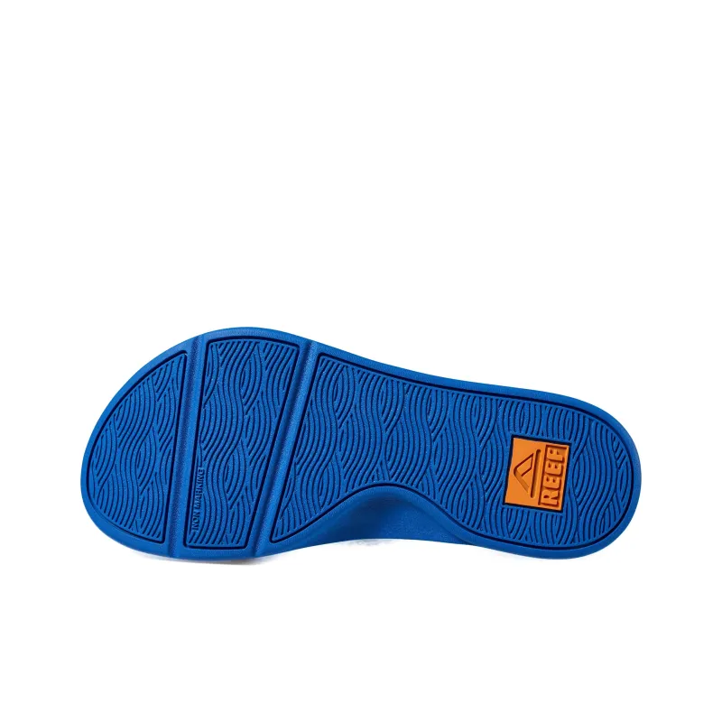 REEF Rubber Sole Abrasion-Resistant Slip-Resistant Flip Flops Men's Gray Whales-4