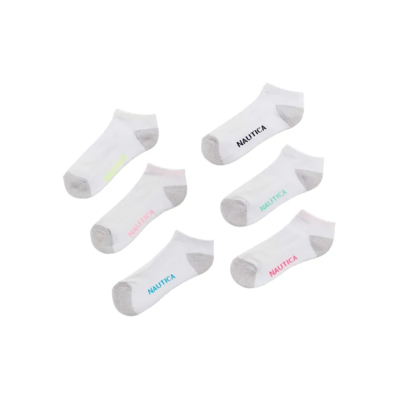 NAUTICA Ankle Socks Unisex 6 Pack White-0
