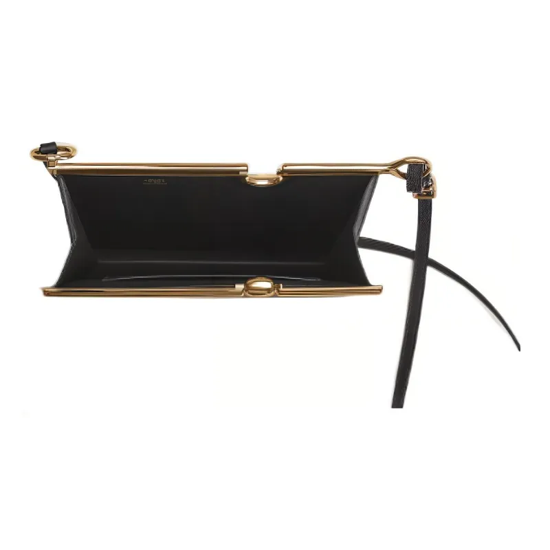 HERMES Mors De Bride Allegro Calfskin Shoulder Bag Crossbody Bag Women's Noir Black-2