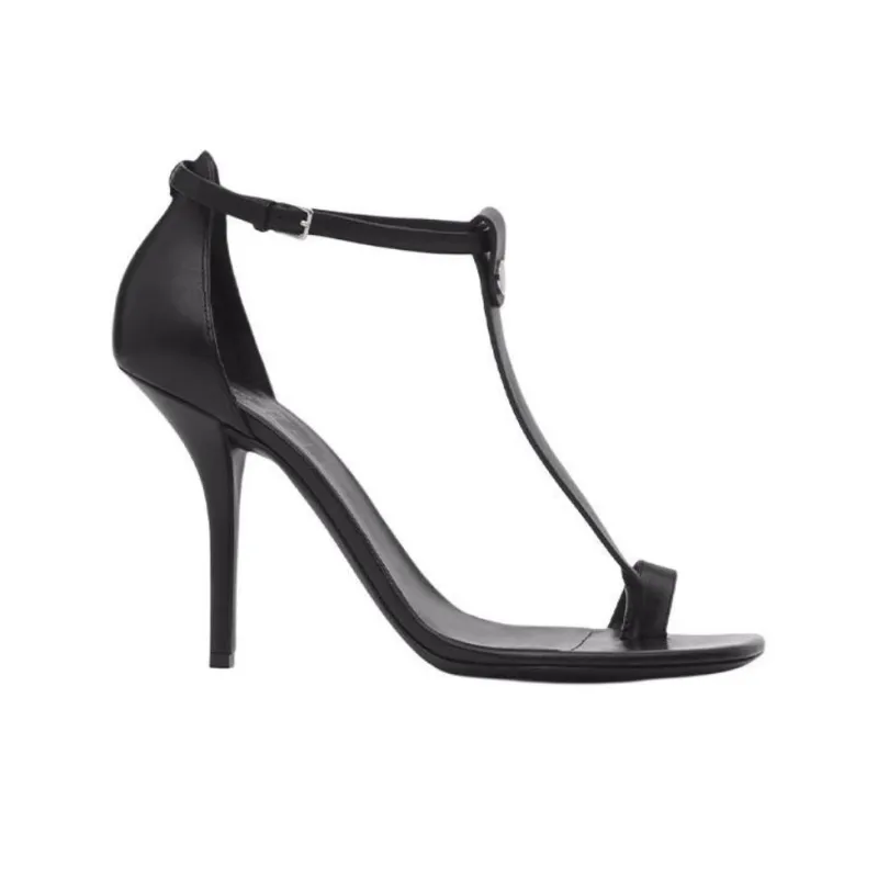 Burberry Stiletto-heel Leather Sandals-1