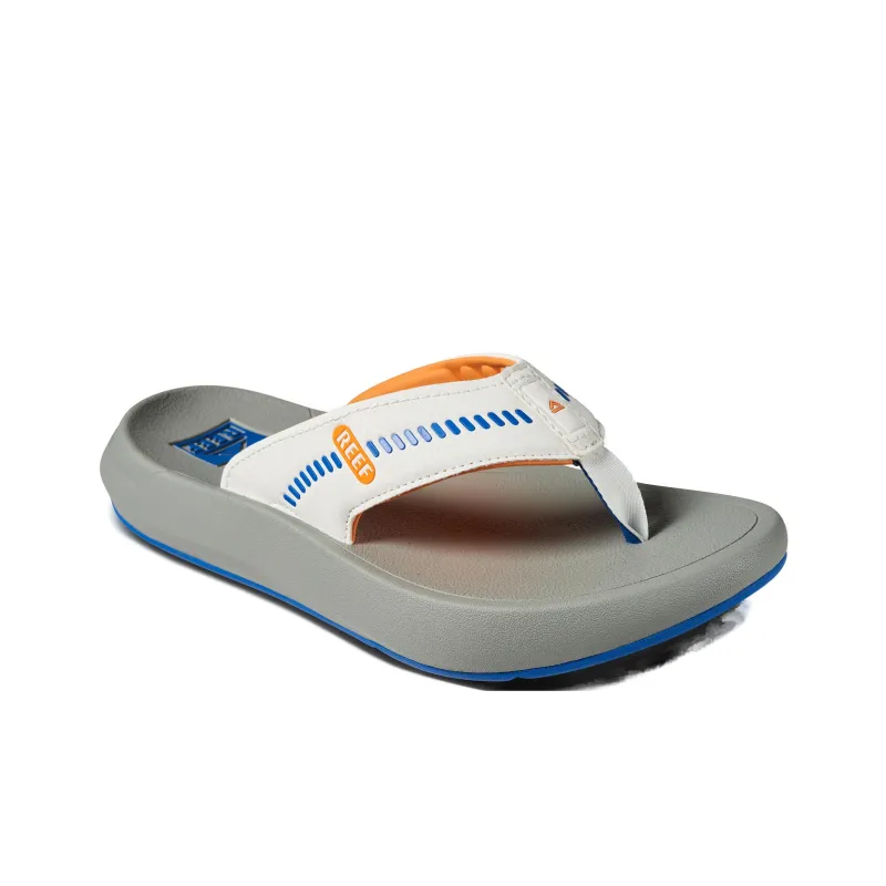 REEF Rubber Sole Abrasion-Resistant Slip-Resistant Flip Flops Men's Gray Whales-2
