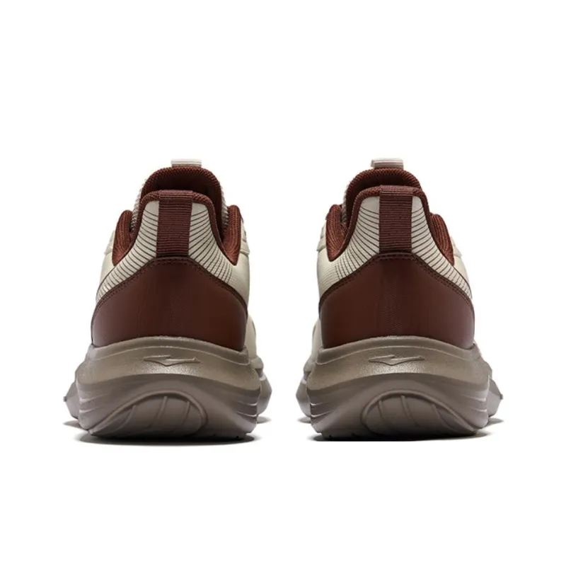 Erke Cushioning Rebound Low Top Running Shoes Men's Float Rock Gray Mocha Brown-3