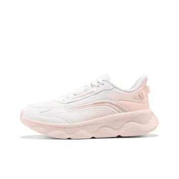361° Cushioning Anti-Slip And Wear-Resistant Low-Top Casual Running Shoes Women's White Pink