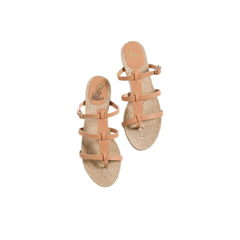 Ancient Greek Milos 217 x Castañer Flip Flops Women's Orange-2