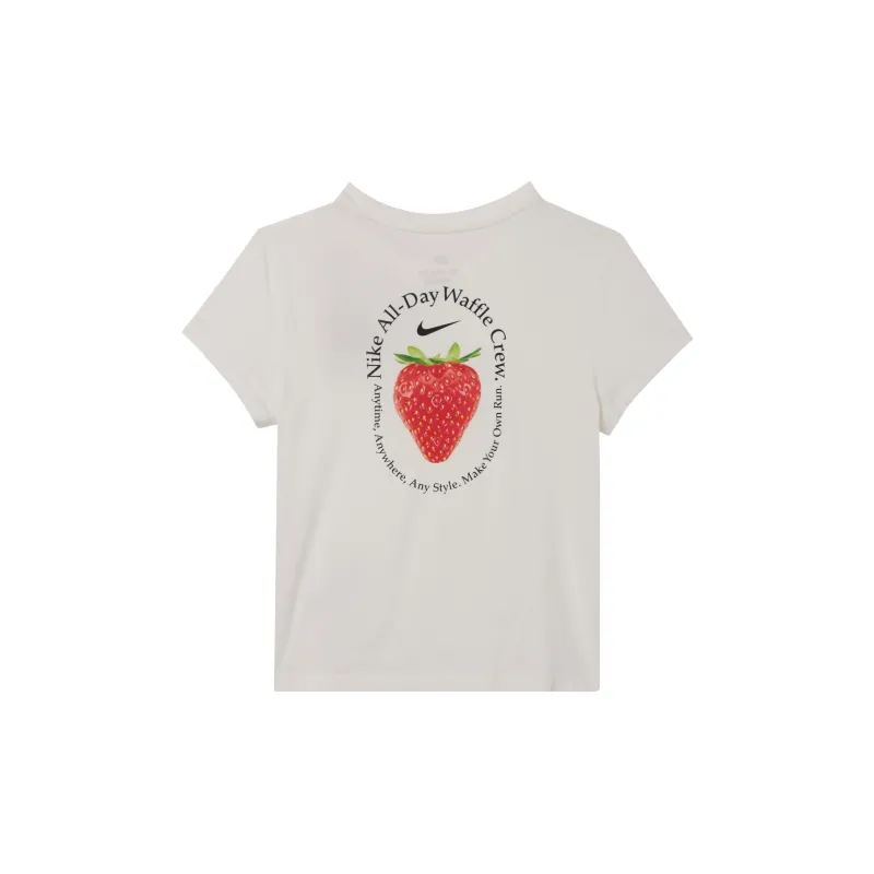 Nike Sportswear Women's Strawberry Short Sleeve T-Shirt 'Sail White'-1