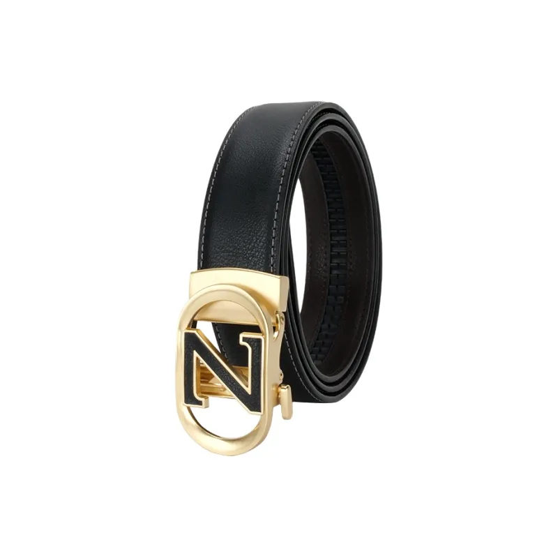 NINE NAIL Cow Leather Genuine Leather Leather Belts Men's Width  3.5cm-6