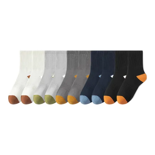 Lan Miao Mid Calf Socks Men's 10 Pack