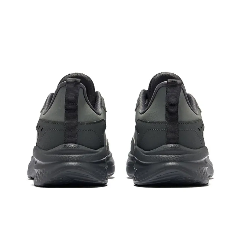 Erke Cushioned Slip Resistant Low Top Casual Running Shoes Men's Steel Gray Carbon Gray-3
