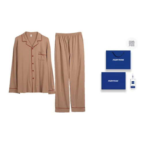 Floating Light Islands Pajama Set Men's Box Tan