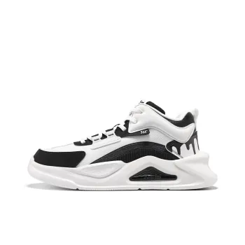 361° Jincheng Anti Slip And Wear Resistant Height Increasing Mid Top Casual Shoes Men's White Black