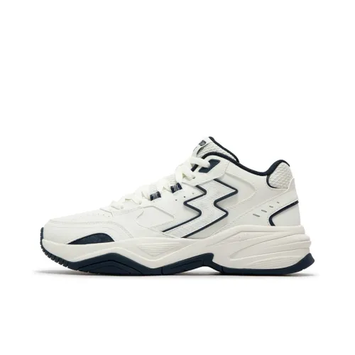 361° Sailing Series Anti-Slip And Wear-Resistant Warm Mid-Top Casual Shoes Men's White Blue