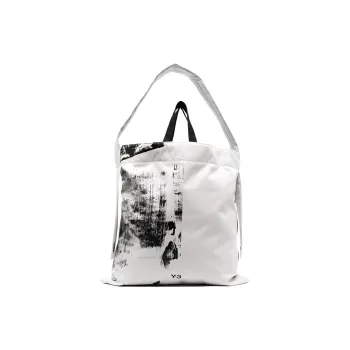 Y 3 Recycled Polyester One Shoulder Handbags Regular Men's White