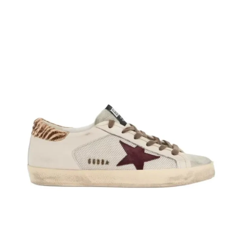 Golden Goose Super Star Low Top Skateboard Shoes Women's Beige-1