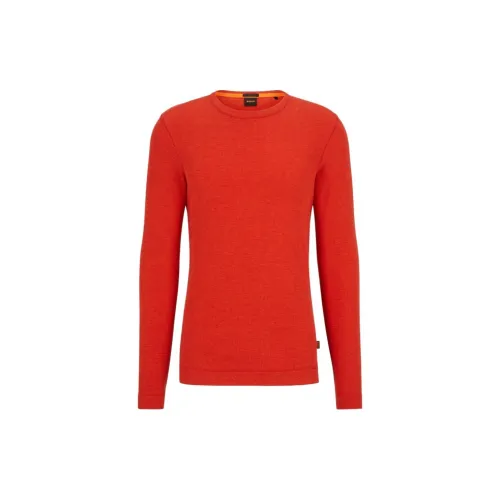 HUGO BOSS Knitwear Men Orange