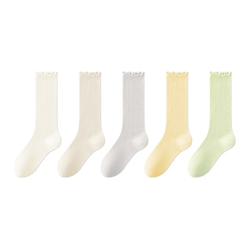 MIIOW Knee High Socks Women's 5 Pack-9