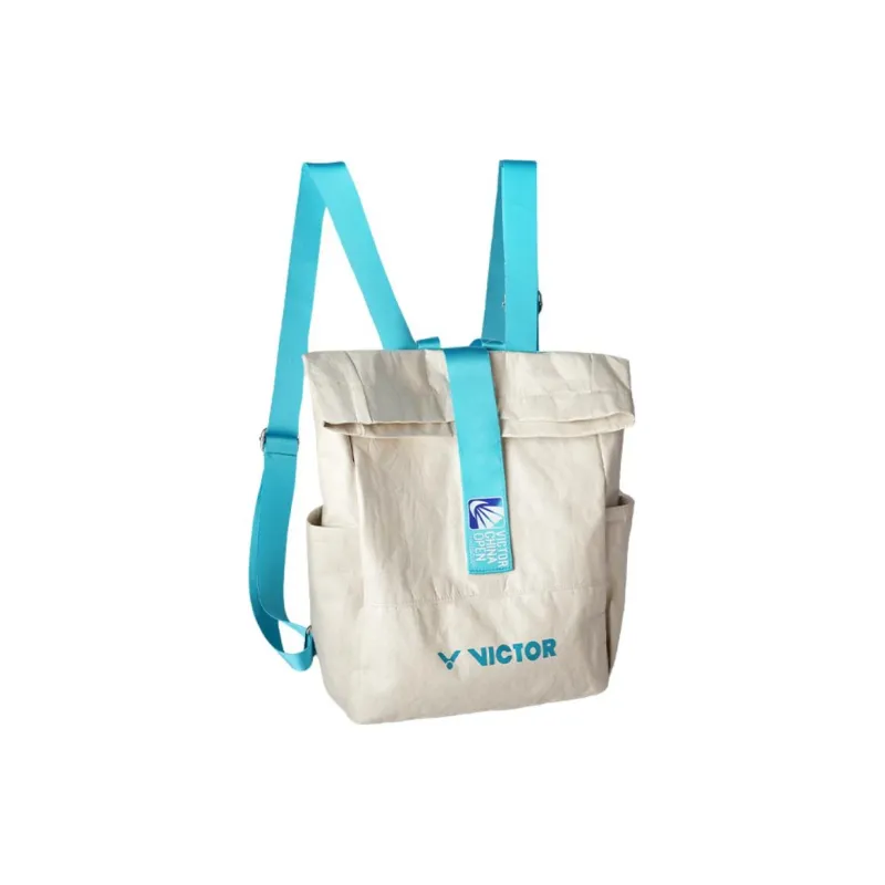 VICTOR Badminton Racket Bags 2 Pcs Pack Casual Style Backpack White Unisex-0