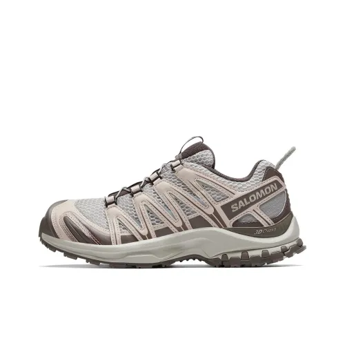 SALOMON XA PRO 3D Hiking / Trekking Shoes Unisex Low-Top Silver Gray Cloud/Iron Gray/Serene Purple