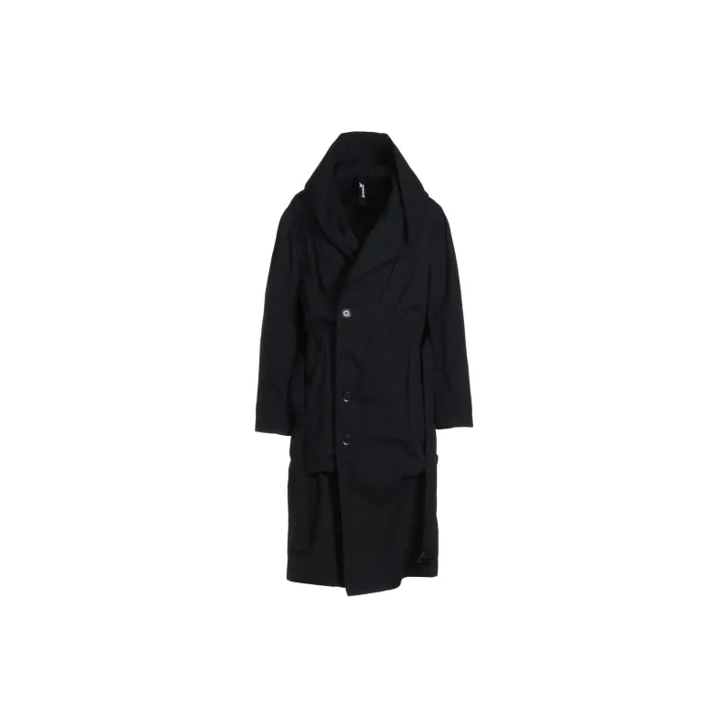 Yohji Yamamoto Ground Y FW24 Coats Unisex Black-1