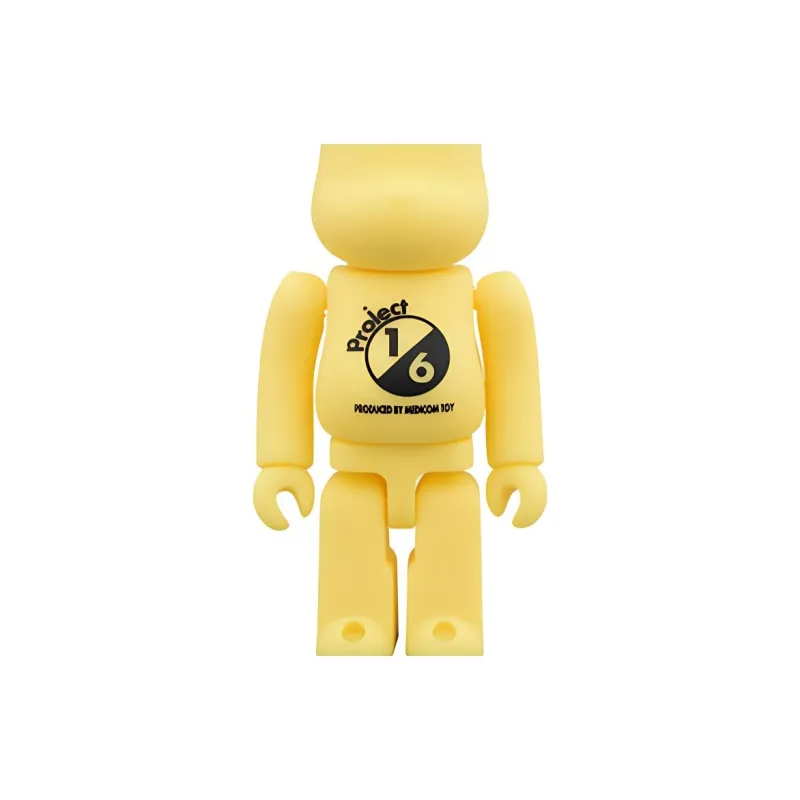 BE@RBRICK RUBBER COATING Yellow Hang Tag Box 100% 7cm-3