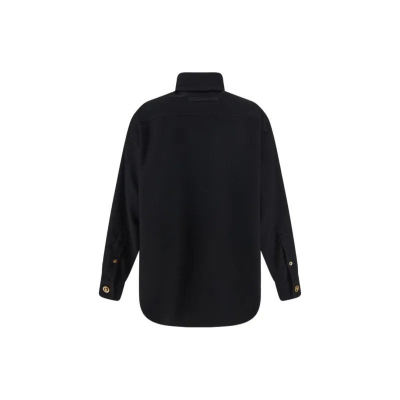VERSACE Medusa Head Motif Long Sleeved Button Up Jacket-1