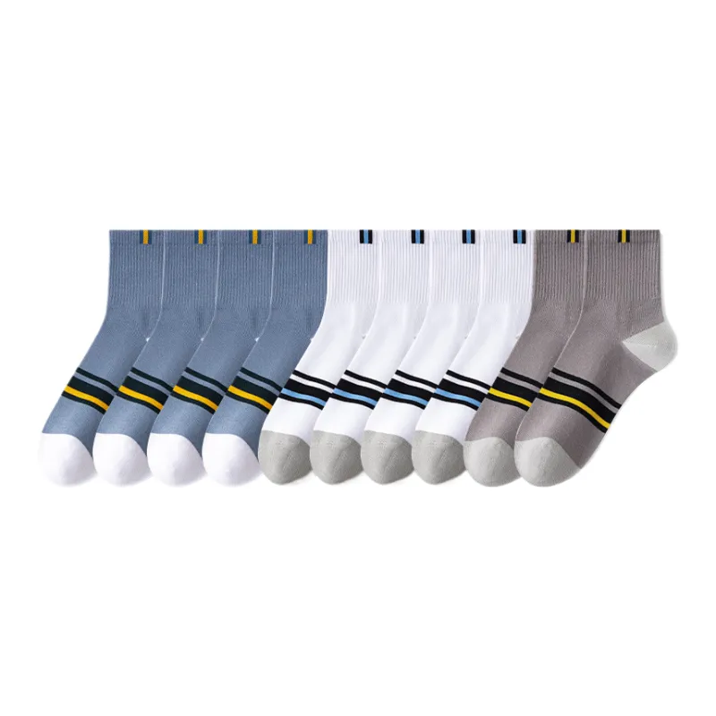 Lan Miao Mid Calf Socks Men's 10 Pack-9
